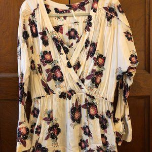 Free People Floral Bat Wing Dress